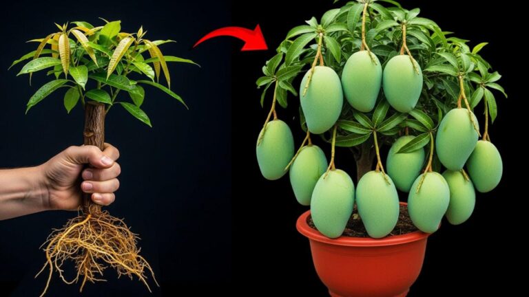 This simple method transforms mango cuttings into thriving trees…