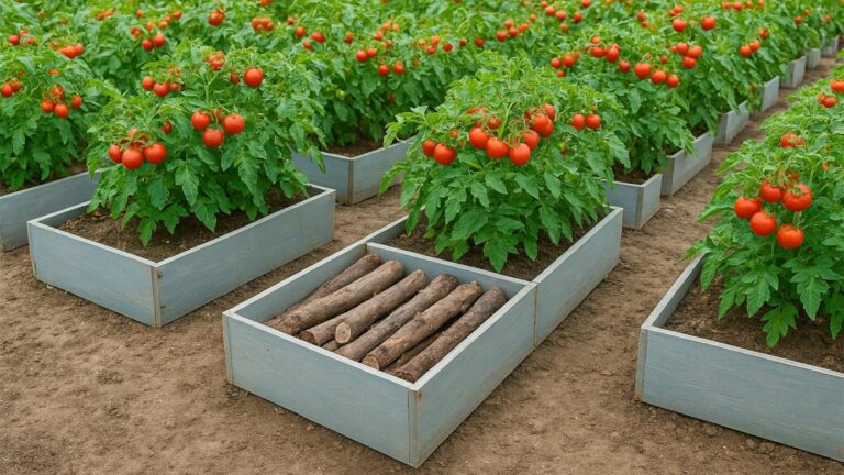 One very simple idea to turn trash into thriving tomatoes at home…