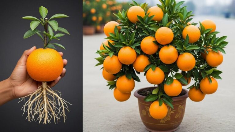 This simple gesture transforms kitchen scraps into a flourishing orange tree…