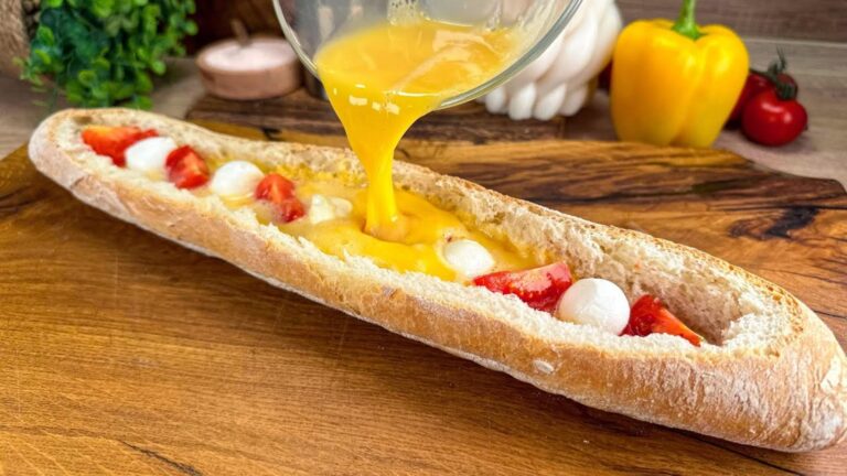 This simple filling transforms an ordinary baguette into an unforgettable dinner delight…