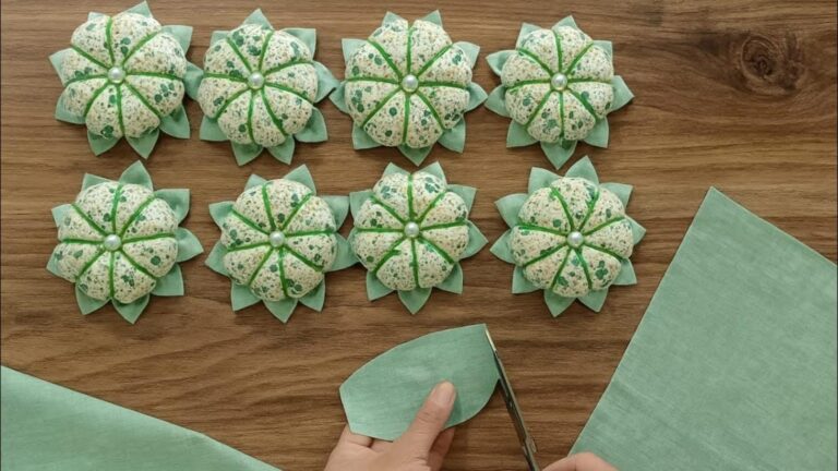 This simple gesture turns old fabric scraps into stunning home decor …