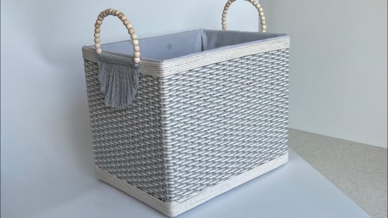 This simple method transforms any box into a stunning storage basket…