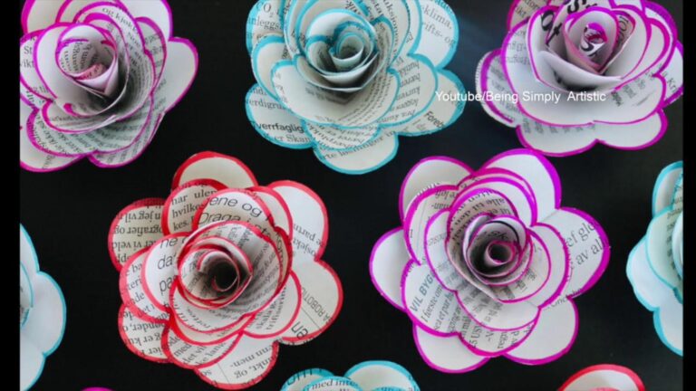 This simple method transforms old newspapers into stunning roses for your home…