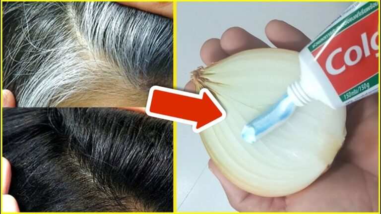 Restore Your Gray Hair in 3 Simple Steps with Toothpaste and Onions!
