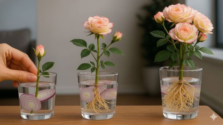 Grow 1001 Roots from Rose Cuttings in Onion Water – A Simple Guide!