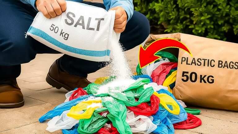 Transform 5 Plastic Bags with Salt into Amazing Life Hacks You Never Knew!