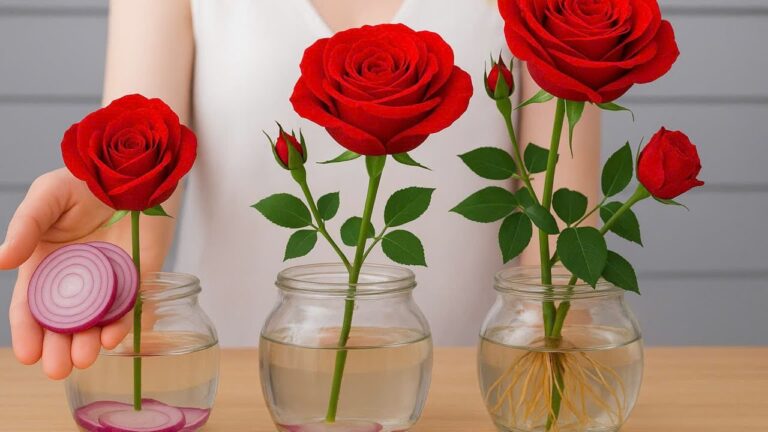 Root 7 Rose Cuttings Faster in Water With This Simple Method!