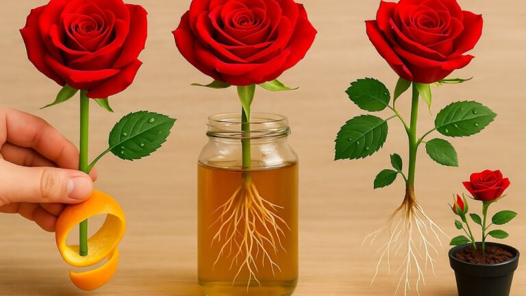 Grow 100+ Roots from Just One Rose Cutting Overnight! Discover the Secret Now!