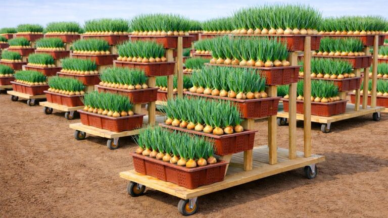 5 Creative Ways to Grow Green Onions in Used Plastic Fruit Crates!