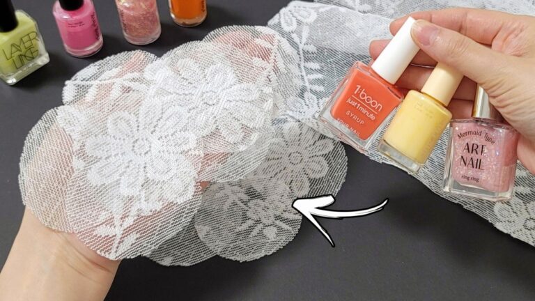 5 Genius Ways to Transform Old Lace and Nail Polish into Stunning Home Decor