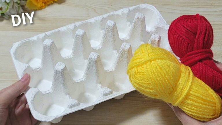 10 Creative Easter Decoration Hacks Using Egg Cartons and Thread