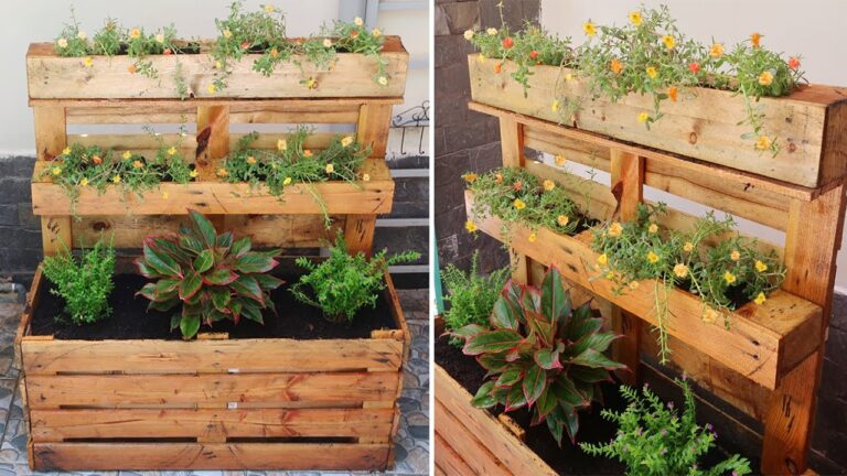 Transform Pallets into Stunning Flower Planters: DIY Garden Magic