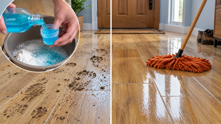 Dull floors and streaks after mopping: take a look at what is added to the water