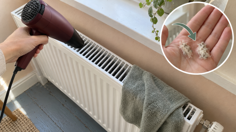 The hair dryer leaves the bathroom for this radiator trick